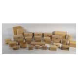 Group of craftable storage boxes, treasure