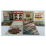 Beatles vinyl record albums group, condition as
