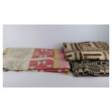 Blanket (twin size) and 2 quilts, the older quilt