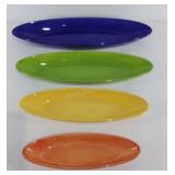 Set of graduated size ceramic oval serving dishes
