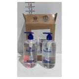 Two bottles of Bactive hand sanitizer