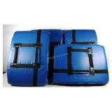 Four football practice pads