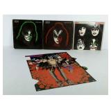 Kiss vinyl record albums with poster, Peter