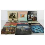 Classic rock vinyl record album group, includes