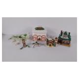 Christmas decor lot, 1 elf has a broken leg.