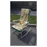 Vintage Lawn Porch Rocking Chair, aluminum