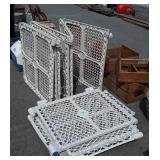 Two poly Folding play pens