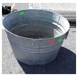 20" Galvanized Washtub