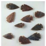 10 arrowheads
