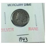 1943 Mercury dime