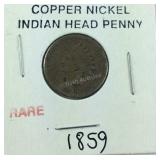 1859 Indian head penny