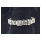 Princess & Round Cut CZ Eternity Band, 5.6 grams
