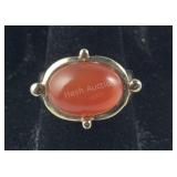 Cabochon Carnelian Ring, 5.2 grams , size 7.25