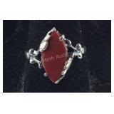 Red Carnelian Ring, 2.8 grams , size 8