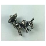 Man on Donkey Charm, 3.1 grams