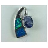 Amethyst & Opal Pendant, 3 grams