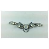 3-Stone CZ Pendant, 3.6 grams