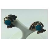 Southwestern Turquoise Earrings, 2.7 grams