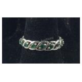 Genuine Emerald Eternity Band, 2.4 grams , size
