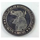 Reno Nevada Circus Circus Casino .999 Silver