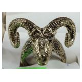 Size 9 ram ring goldtone