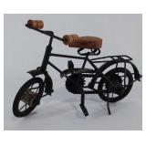 Home decor piece, wood and metal bicycle