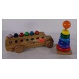 Toy lot, paint chipped off in some places.