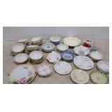 Painted China dish sets, Germany, Limoges, Calyx
