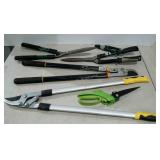 Gardening tools, pruners, shears, etc.