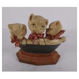 Cast iron cat figure door stop