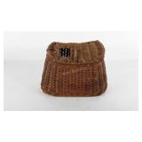 Wicker creel fishing basket
