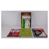 Music books, some books are worn out with ripped