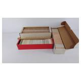 Group of sports trading cards, mostly baseball,