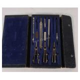 Charvos drafting set, missing 2 pieces.