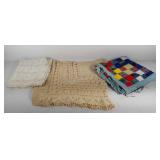 Bedspreads, seamless patchwork quilt and two lace