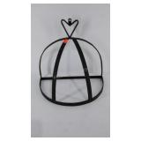 Cast iron wall mounted pot rack, approximately