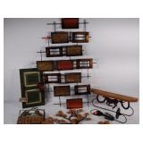 Wall decor.  Welcome Friends, Horse shelf, Metal