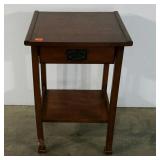 Single drawer stand, 27" tall, chew marks on leg