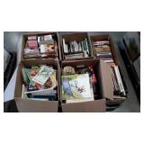 Skid lot: books, a few cds, includes children