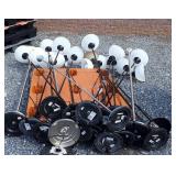 Skid lot of lot: approximately 14 floor lamps,