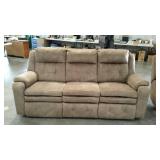 Electric reclining sofa, works, microfiber suede,