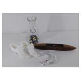 Group of decorative items, Orrefors crystal