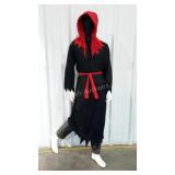 Male mannequin form, dressed in leather pants and