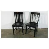 Two chairs, painted