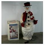 Animated singing and dancing snowman with