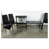 Chair and table group, tallest table measures 6 x