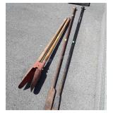 Long handled tools Group, post hole digger, 2