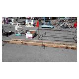 Two old 4x4 posts with bolts and hooks, 9ft long