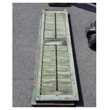 Two Louvered Wood Shutters