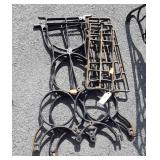 Treadle Sewing machine base parts lot, legs and 4